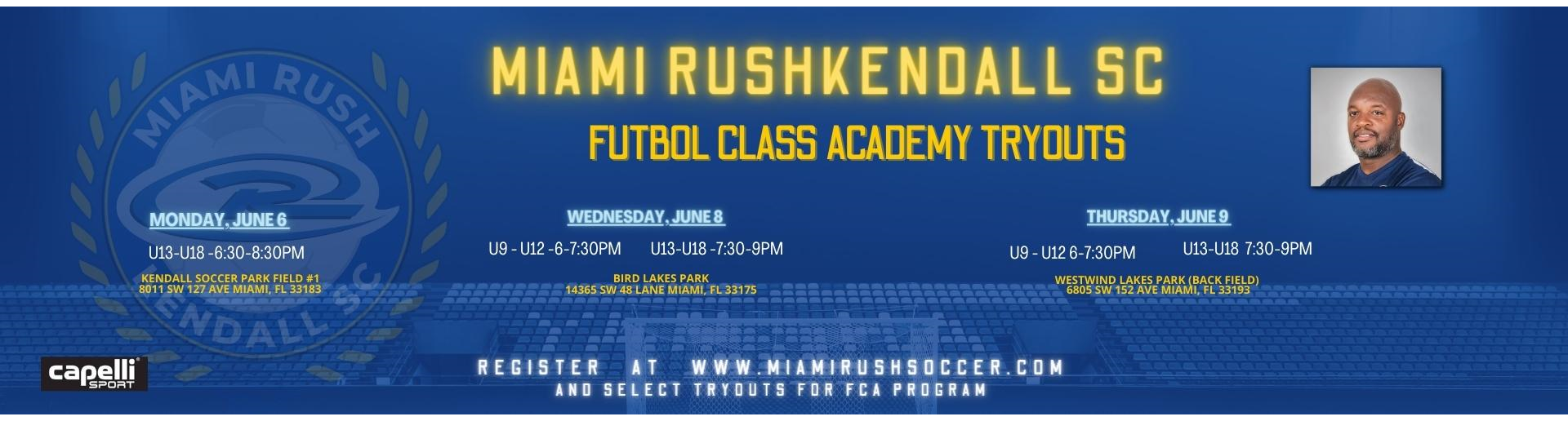 Miami Rush Futbol Class Academy Collaboration 